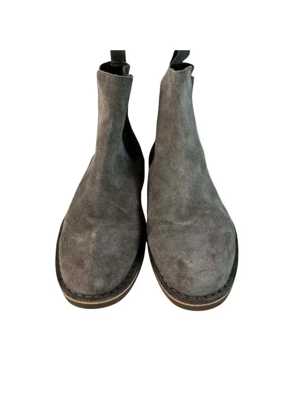 The Rail Mens Suede Chelsea Boots With Rubber Soles Size Grey Classic Casualcore